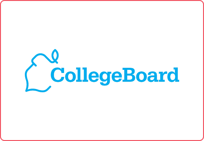 The blue logo for the College Board, featuring a stylized acorn icon above the text.