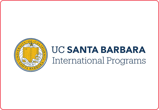 The official emblem for the UC Santa Barbara International Programs, featuring a circular gold seal and the text "UC Santa Barbara International Programs.